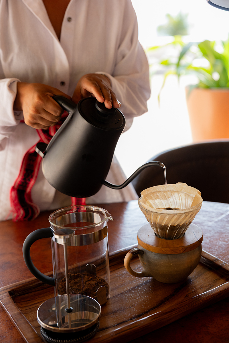 Cata del café — Hotel Santa Fe, Puerto Escondido